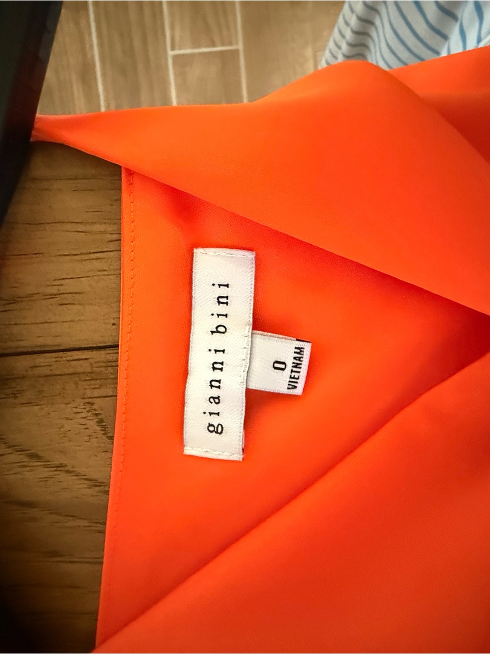 Gianni Bini Neon Orange Slip Dress - Picture 3 of 3